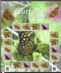 2011 Isle of Man . MS.1656  Butterfly Collection. Face Value £9.92 U/M (MNH)