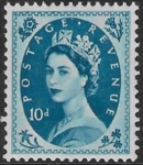 SG.527  10d prussian blue   (1952 Tudor Wmk) U/M (MNH)