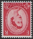 SG.519wi  2½d carmine red  (1952 Tudor Wmk. Inverted) U/M (MNH)