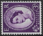 SG.545b   3d deep lilac. (1955 Edward Crown Wmk. sideways.) U/M (MNH)