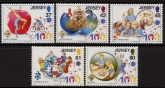 2010 Jersey SG.1476-80 Centenary of Girl Guides. 5 values.(face = £2.65) U/M (MNH)
