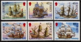 2009 Jersey SG.1470-5 Naval Connections (3rd series). 6 values.(face = £3.20) U/M (MNH)