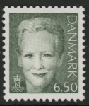 2002 Denmark SG.1201b 6k olive-sepia Queen Margrethe II U/M (MNH)