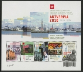 2009 Belgium MS.4246  Antverpia 2010 Stamp Exh. 1st Issue. Mini Sheet U/M (MNH)