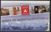 2010 Belgium MS.4313  Antverpia Int. Stamp Exh. 3rd issue. . Mini Sheet U/M (MNH)