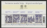 2009 Belgium MS.4243. World Heritage Sites.  Mini Sheet U/M (MNH)