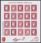 France 2014 MS.5610 165th Anniv. French Post. 'Ceres' U/M  (MNH)