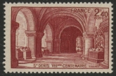 1944 France SG.889  8th Cent. of St. Denis Basilica. U/M (MNH)