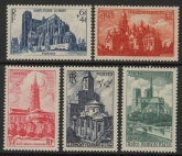 1947 France SG.992-6 Nat. Relief Fund - Cathedrals. U/M (MNH)