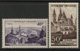 1951 France SG.1138-9 Pic du Midi de Bigorre & Caen. U/M (MNH)