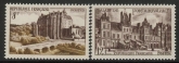 1950-1 France SG.1101-2  Chateaudun & Fontainebleau. U/M (MNH)