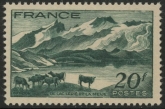 1943 France SG.786  Lake Lerie & The Meije Peak. U/M (MNH)