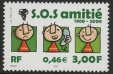 2000 France SG.3688  40th Anniv. SOS Amitie. U/M (MNH)