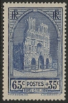 1938 France SG.614  Reims Cathedral Restoration Fund. U/M (MNH)