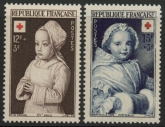 1951 France SG.1136-7 Red Cross Fund Set of 2 values U/M (MNH)
