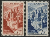 1947-8 France SG.1021-2  Conques Abbey. U/M (MNH)