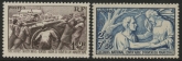 1941 France SG.705-6  Winter Relief Fund. U/M (MNH)