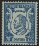 1924 France SG.405  400th Anniv. Birth of Ronsard. U/M (MNH)