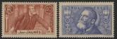 1936 France SG.551-2  Jaures Commemoration. U/M (MNH)