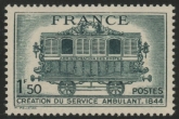 1944 France SG.821  Centenary of Mobile P.O.s. U/M (MNH)