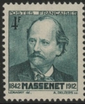 1942 France SG.749  Birth Centenary of Massenet. U/M (MNH)