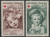 1962 France SG.1593-4  Red Cross Fund. U/M (MNH)
