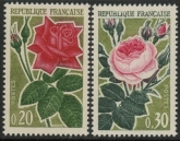 1962 France SG.1583-4  Rose Culture. U/M (MNH)