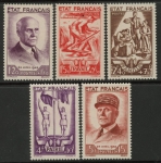1943 France SG.780-4  National Relief Fund. U/M (MNH)