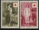 1956 France SG.1314-5 Red Cross Fund Set of 2 values   U/M (MNH)