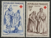 1957 France SG.1365-6 Red Cross Fund Set of 2 values  U/M (MNH)