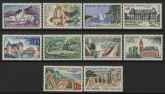 1961 France SG.1541-50 Tourist Publicity Series Set of 10 values U/M (MNH)