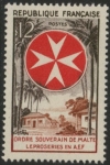1956 France SG.1287 Order of Malta Leporsy Relief U/M (MNH)
