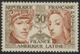 1956 France SG.1285 Franco-Latin American Friendship  U/M (MNH)