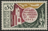 1962 France SG.1565  World Theatre Day. U/M (MNH)