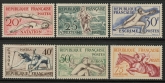 1953 France SG.1185-90 Sports Set of 6 values U/M (MNH)