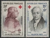 1959 FRance SG.1448-9 Red Cross Fund Set of 2 Values U/M (MNH)