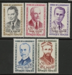 1960 France SG.1478-82 Heroes of the Resistance (4) Set of 5 values U/M (MNH)