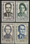 1958 France SG.1381-4 Heroes of the Resistance (2) Set of 4 values U/M (MNH)
