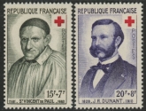 1958 France SG.1411-2 Red Cross Fund Set of 2 values U/M (MNH)