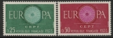 1960 France SG.1497-8 Europa Set of 2 values U/M 9MNH)