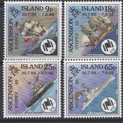 1986 Ascension Island. SG.465-8 Sydpex 88 Nat. Stamp Exhibition. set 4 ...