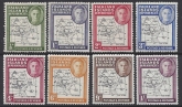 1946 Falkland Islands Dependencies SG. G1-8 Maps set of 8 values. U/M (MNH)