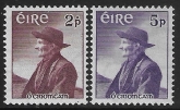 1957  Ireland  SG.166-7  Thomas O'Crohan  set 2 values U/M (MNH)