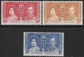 1937  Northern Rhodesia   SG.22-4  Coronation set 3 values U/M (MNH)