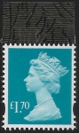 U3116  £1.70 2B  turquoise blue   'M21L'  'MPIL'   DY39   ISP  U/M (MNH)