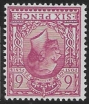 SG.385wk  6d reddish purple  watermark inverted & reversed.lightly mounted mint