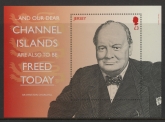 2015 Jersey MS.1947  50th Death Anniv. of Winston Churchill. mini sheet. Face Value £3.00 U/M (MNH)