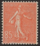 1924  France SG.386  'Sower' 85c vermilion.  M/M