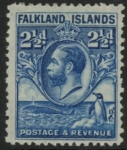 1929 Falkland Islands - SG.119  2½d blue. mounted mint.