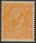 1920  Australia  SG.22w 4d orange.inverted wmk. mounted mint.